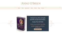 Desktop Screenshot of anneobrienbooks.com